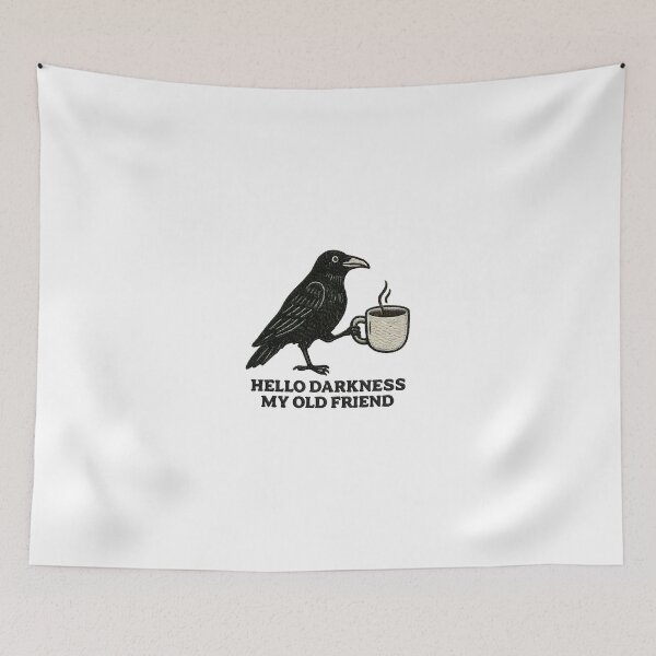 Item preview, Hello Darkness My Old Friend Coffee designed and sold by EvrmoodCo.