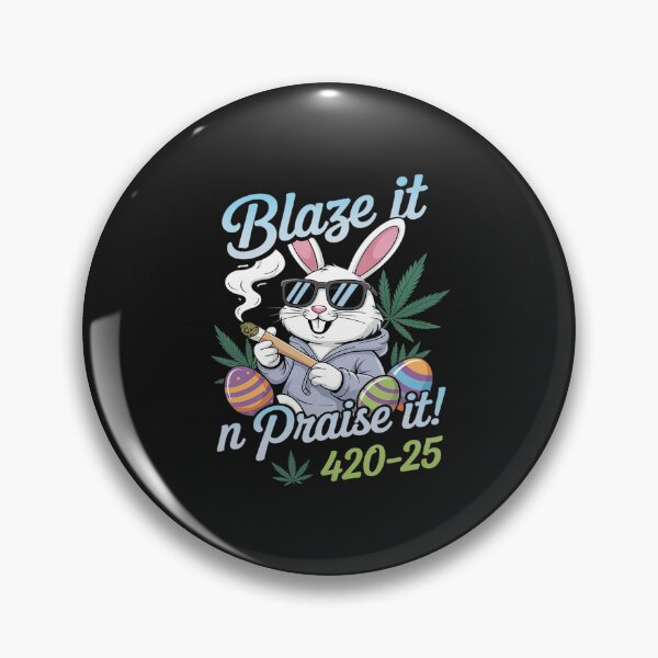 Item preview, Funny Happy 420 Easter Bunny Smoking on Weedster Sunday! designed and sold by procionartss.