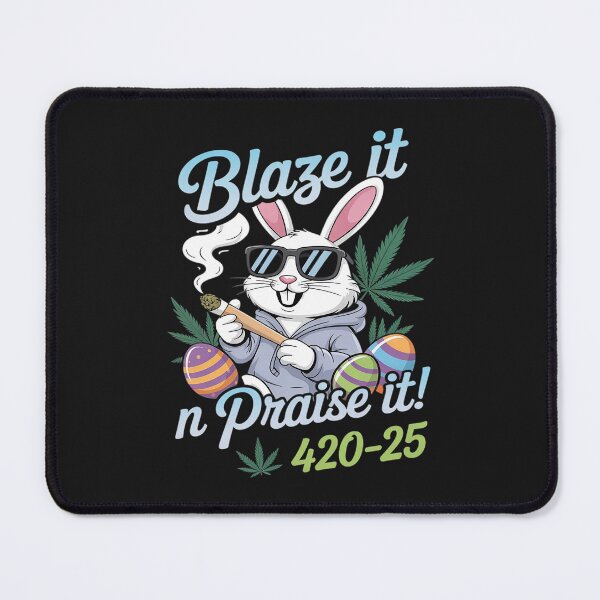 Item preview, Funny Happy 420 Easter Bunny Smoking on Weedster Sunday! designed and sold by procionartss.