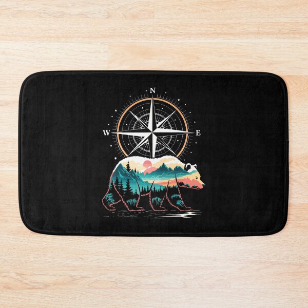 Item preview, Bear Compass Hiker Outdoor designed and sold by KarlaLeanne.