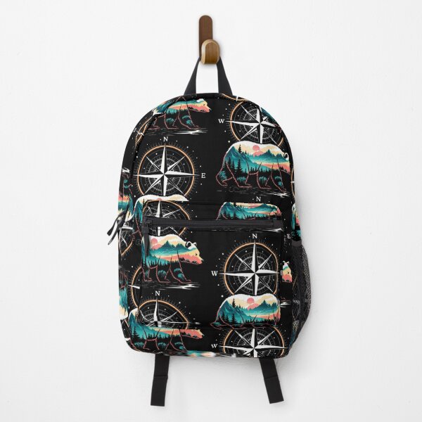 Item preview, Bear Compass Hiker Outdoor designed and sold by KarlaLeanne.