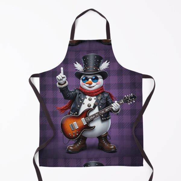 Item preview, Rockstar Snowman Illustration – Cool, Bold, and Festive Holiday Art designed and sold by PixelVibe782.