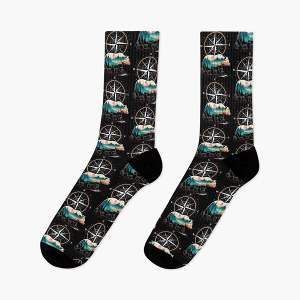 Item preview, Bear Compass Hiker Outdoor designed and sold by KarlaLeanne.