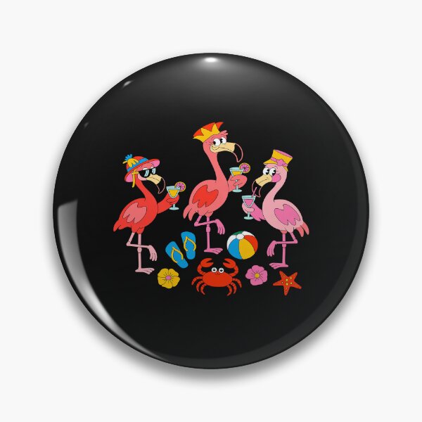 Item preview, Funny Hawaiian Flamingos Drinking Cocktail Christmas in July designed and sold by procionartss.