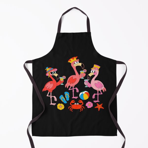 Item preview, Funny Hawaiian Flamingos Drinking Cocktail Christmas in July designed and sold by procionartss.