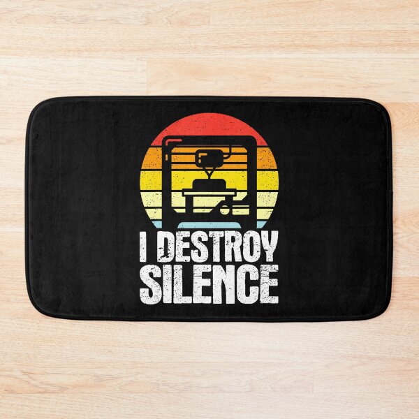 Item preview, I Destroy Silence Retro 3D Printing designed and sold by DawnPatricia.