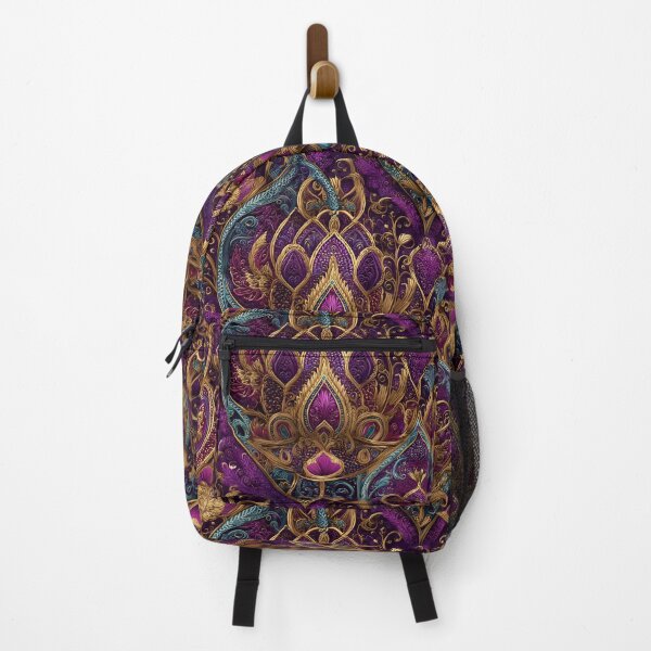 Item preview, Ornate Paisley Pattern – Purple and Gold Decorative Art designed and sold by ArgentoArt.