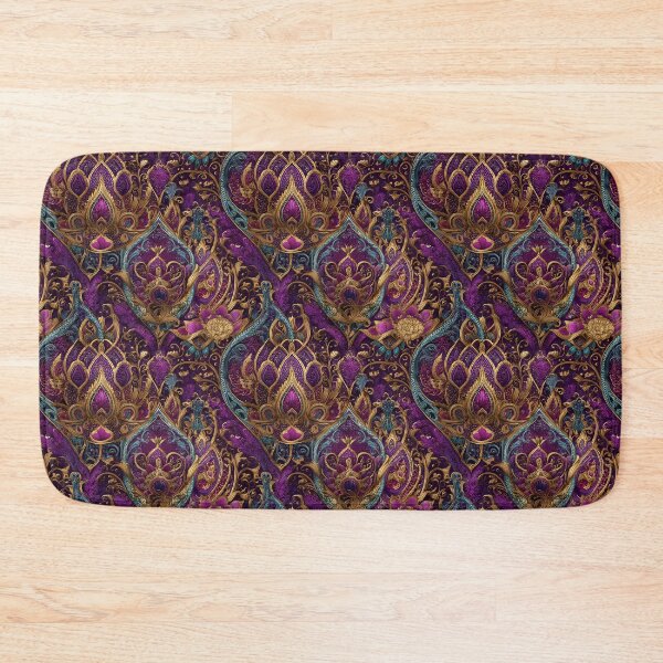 Item preview, Ornate Paisley Pattern – Purple and Gold Decorative Art designed and sold by ArgentoArt.