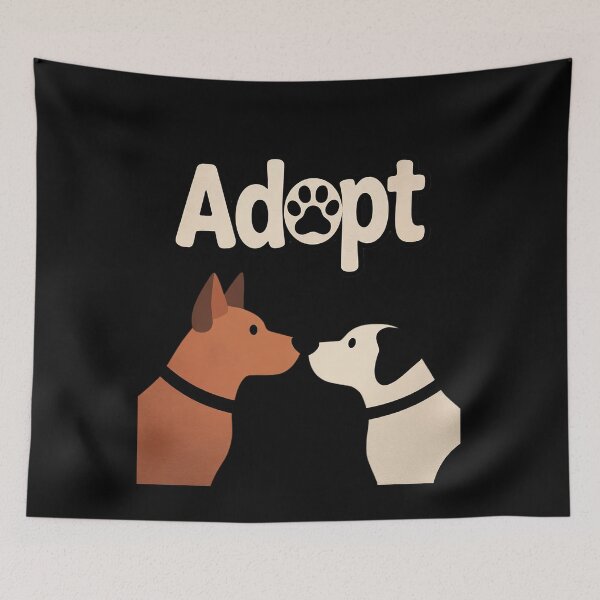 Artikelvorschau, ADOPT Vintage Tierrettungs-Tierheim Katzen Hunde Adoptionsabteilung entworfen und verkauft von RsFilsingerArt.