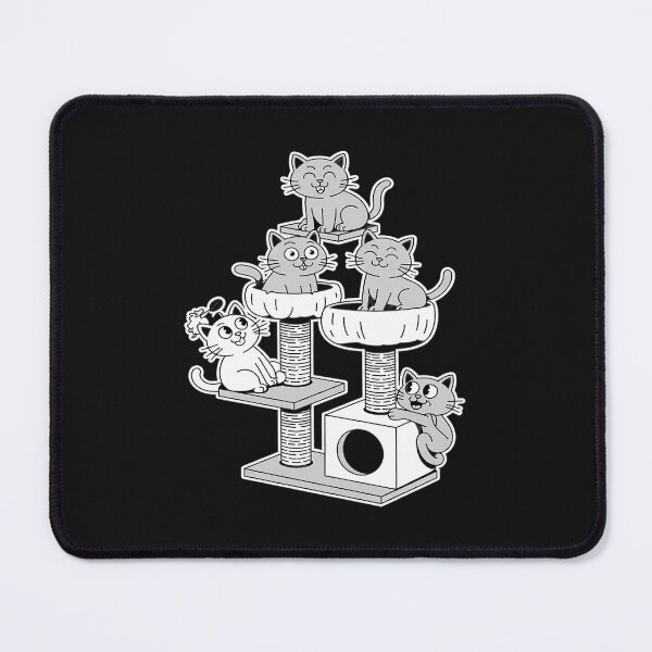 Item preview, Funny Horror Movie Cats Playing On Cat Tree designed and sold by procionartss.