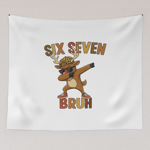 Item preview, Funny Reindeer Six Seven Bruh designed and sold by EvrmoodCo.
