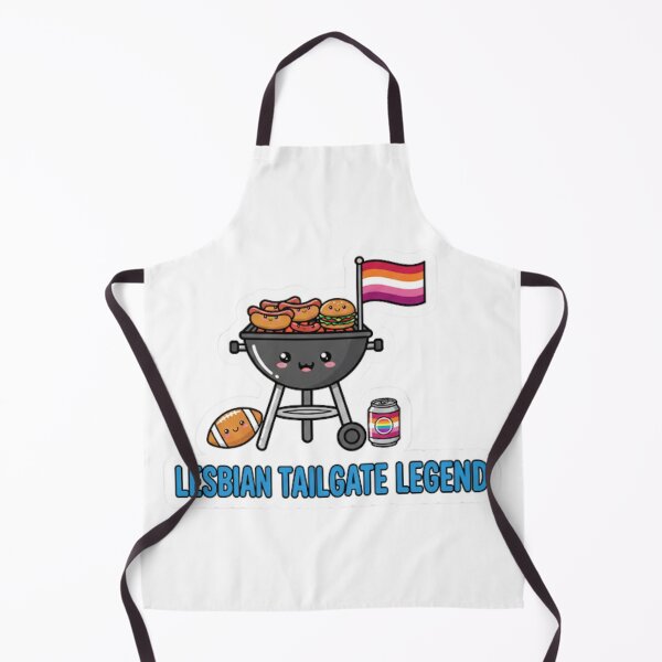 Item preview, Funny Lesbian Football Sticker – Lesbian Tailgate Legend Cute Game Day Design designed and sold by TrackinDaTrends.
