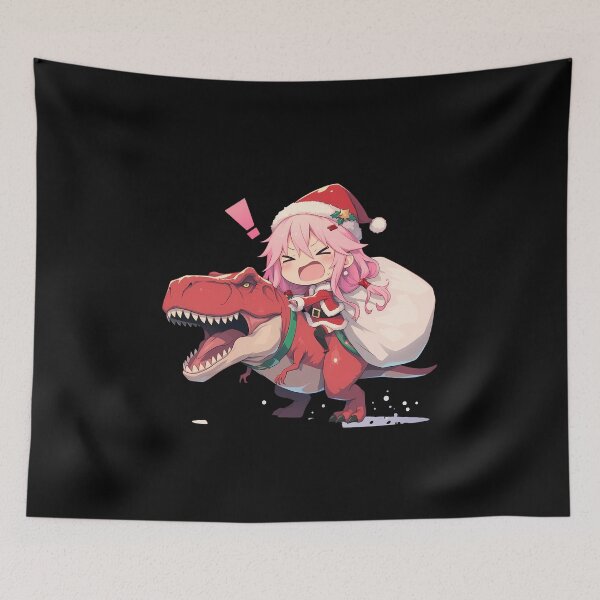 Item preview, Inori Yuzuriha Christmas Dinosaur Ride Guilty Crown Anime designed and sold by HumbertoValveno.