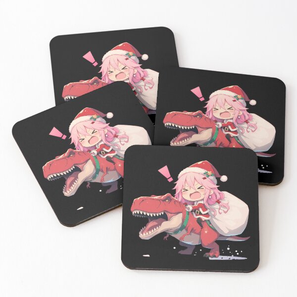 Item preview, Inori Yuzuriha Christmas Dinosaur Ride Guilty Crown Anime designed and sold by HumbertoValveno.