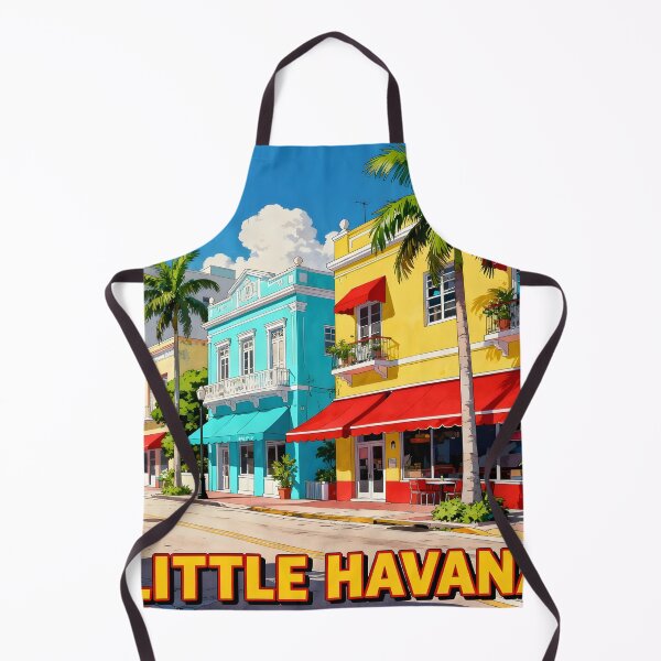 Item preview, Little Havana, Miami, USA: Vintage-Style Painterly Travel Poster designed and sold by LSVart.