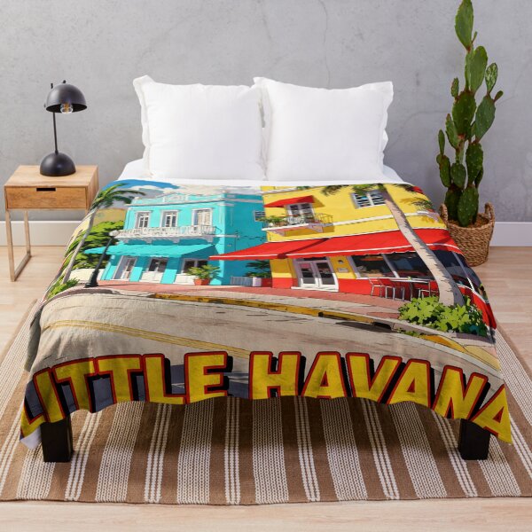 Item preview, Little Havana, Miami, USA: Vintage-Style Painterly Travel Poster designed and sold by LSVart.