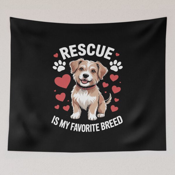 Item preview, Adopted Dog Life Rescue Is My Favorite Breed  designed and sold by RsFilsingerArt.