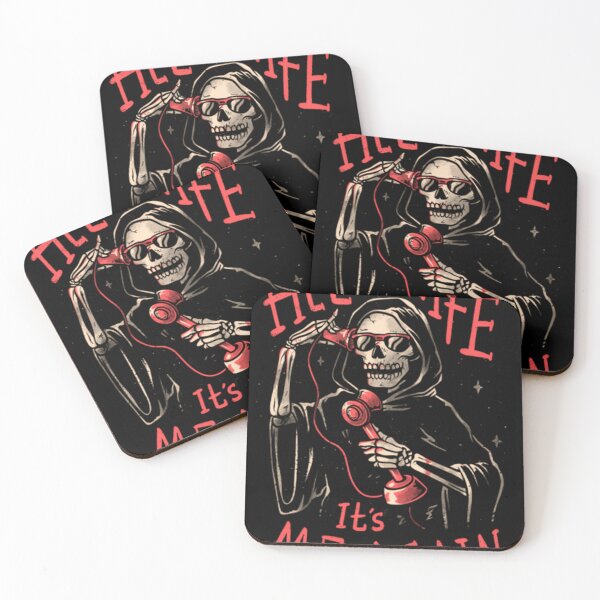 Item preview, Death-Call---Funny-Grim-Reaper-Skull-Death designed and sold by ArthurArndt.
