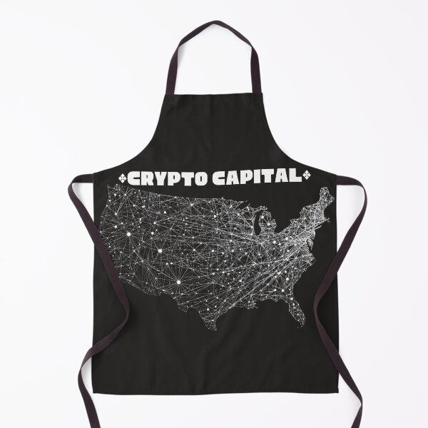 Item preview, Crypto Capital USA - Blockchain Network Map Bitcoin Cryptocurrency Art designed and sold by TitanRN.