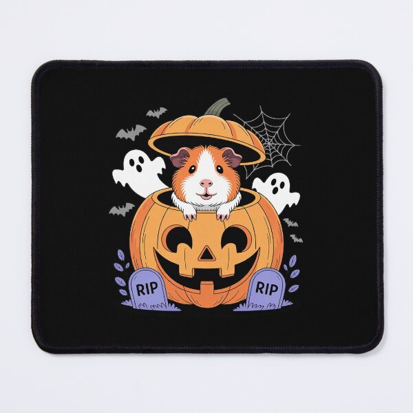 Item preview, Guinea Pig Inside Carved Pumpkin Horror Cemetery Halloween designed and sold by CultureSpec.