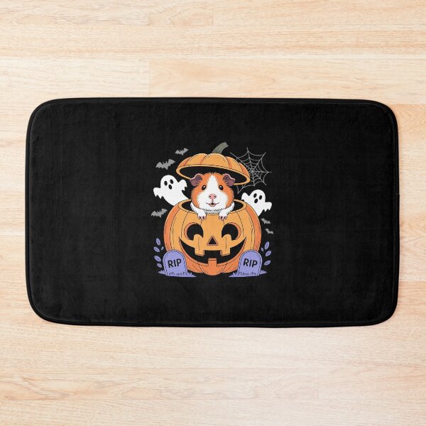 Item preview, Guinea Pig Inside Carved Pumpkin Horror Cemetery Halloween designed and sold by CultureSpec.