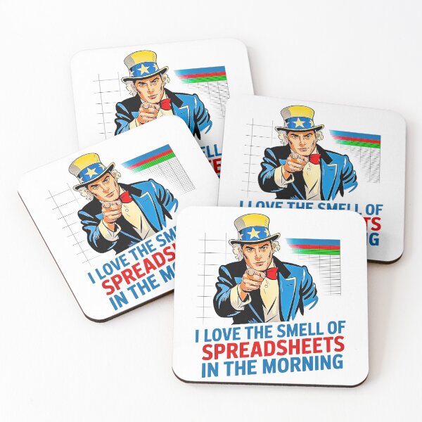 Item preview, Uncle Sam Spreadsheet Lover Retro Office Humor designed and sold by Amanda's Factory.