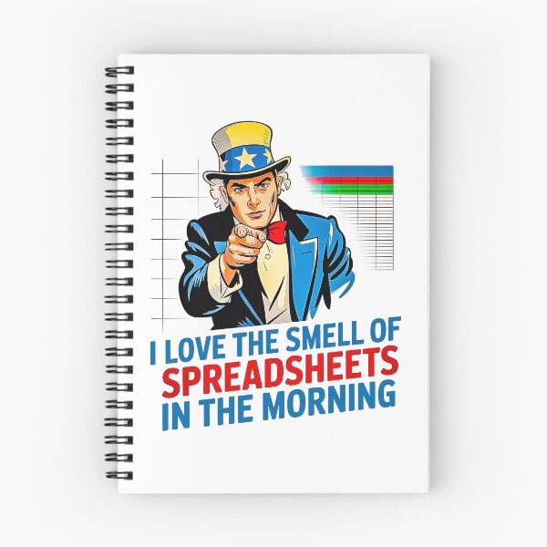 Item preview, Uncle Sam Spreadsheet Lover Retro Office Humor designed and sold by Amanda's Factory.