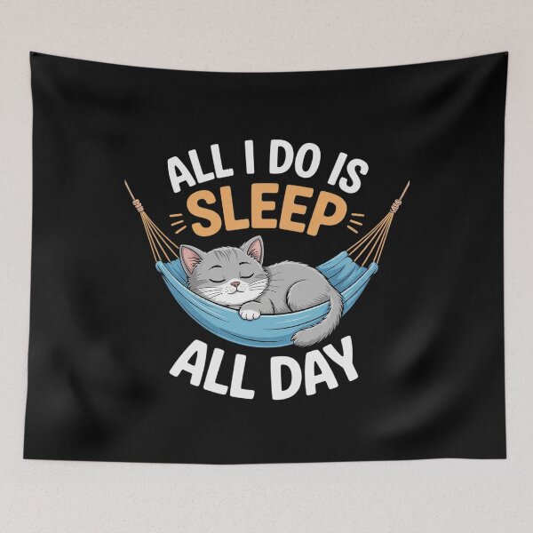 Item preview, All I Do Is Sleep All Day Animal Lover Pet Owner Cavy Pig  designed and sold by RsFilsingerArt.