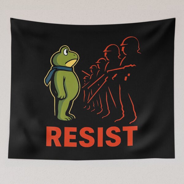 Item preview, Vintage Portland 2025 Resist Portland Frog Protest Men Women designed and sold by LindaRuby1.