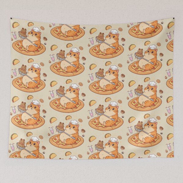 Item preview,  A chubby orange tabby cat designed and sold by dreephic22.