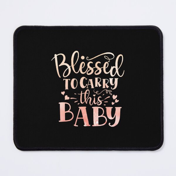 Item preview, Blessed To Carry This Baby Inspirational Pregnancy Quote designed and sold by LavetaCatherine.