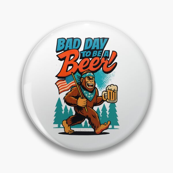Item preview, Bad Day To Be a Beer, Comic Book Pop Art Bigfoot Beer Tee designed and sold by graphic-genie.