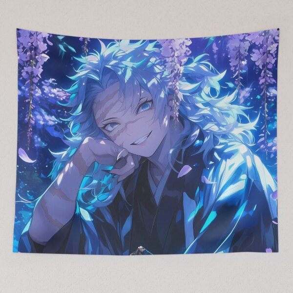 Item preview, Sanemi Shinazugawa Demon Slayer Anime Wisteria Moonlit Breeze Sakura Intensity designed and sold by HumbertoValveno.