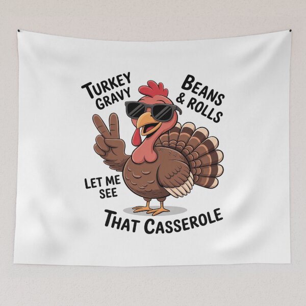 Item preview, Turkey Gravy Beans And Rolls Casserole Funny Thanksgiving  designed and sold by VerseFarm.