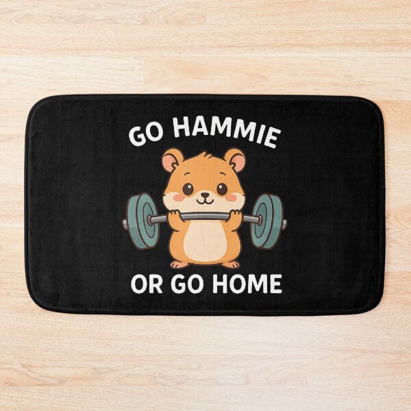 Item preview, Go Hammie Or Go Home Funny Gym Hamster Deadlift Tee designed and sold by KristinTara.
