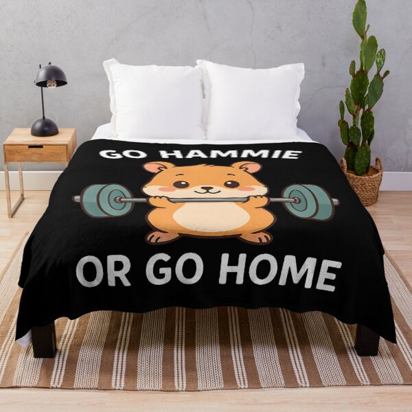 Item preview, Go Hammie Or Go Home Funny Gym Hamster Deadlift Tee designed and sold by KristinTara.