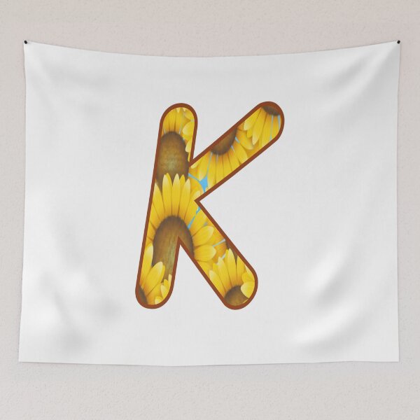Item preview, Letters, flowers,K designed and sold by Sujinthaiart.