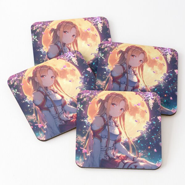 Item preview, Asuna Sword Art Online Anime Girl Wisteria Moon Blossom Glow Serenity designed and sold by HumbertoValveno.