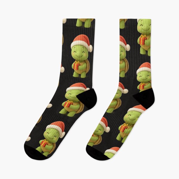 Item preview, Cute Christmas Turtle With Gift | Kawaii Fun Christmas Art designed and sold by Moons Studio.