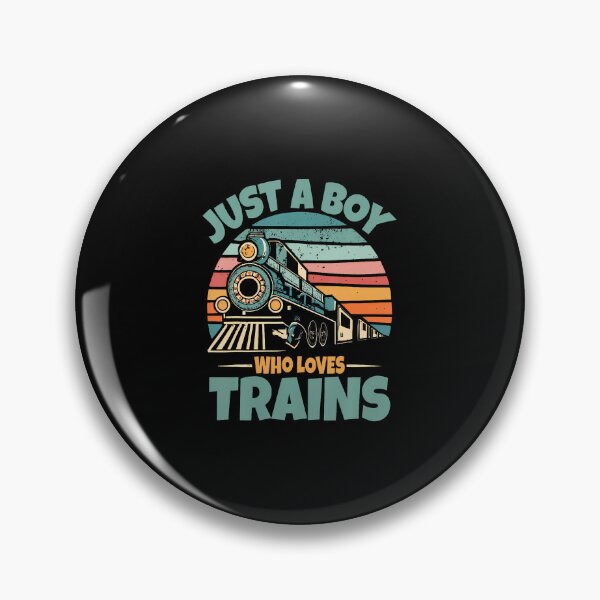 Item preview, Just A Boy Who Loves Trains designed and sold by MelanieMiram1.