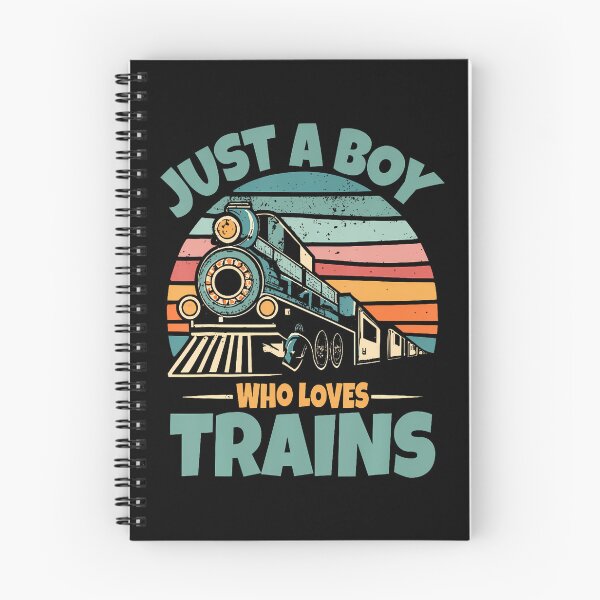 Item preview, Just A Boy Who Loves Trains designed and sold by MelanieMiram1.