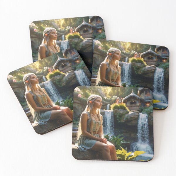 Item preview, Secret Garden Elf in the Whispering Waterfall Wood designed and sold by BlareBlare.
