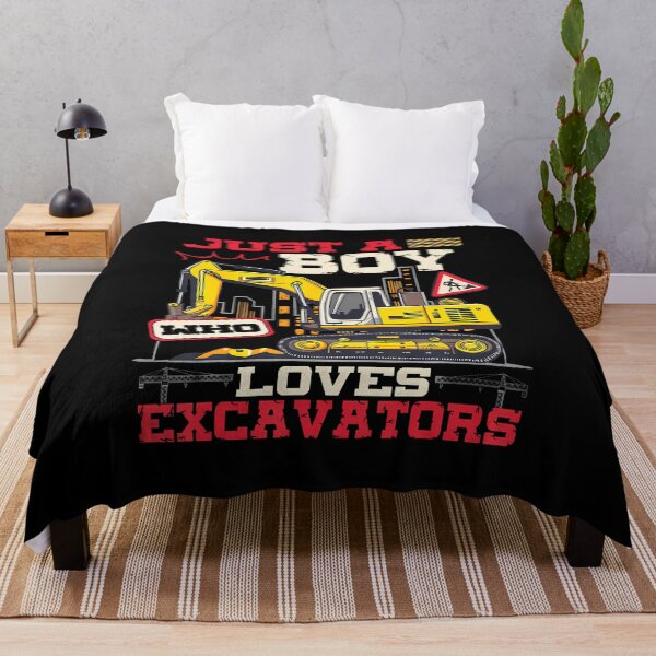 Item preview, Just A Boy Who Loves Excavators designed and sold by DawnPatricia.