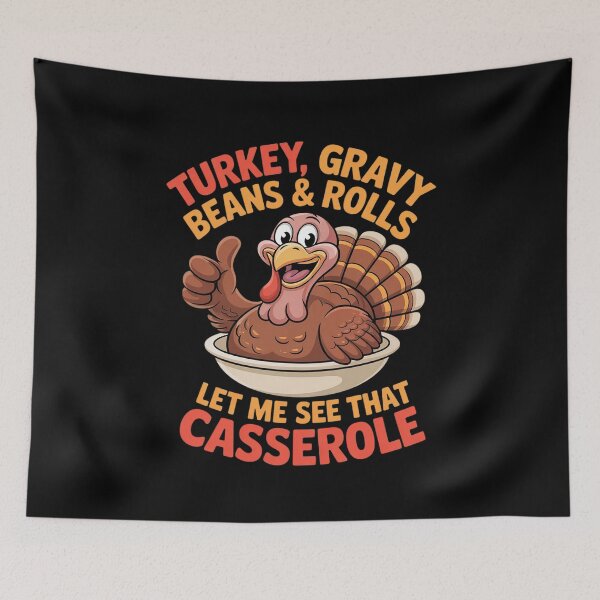 Item preview, Turkey Gravy Beans And Rolls Funny Autumn Thanksgiving 01  designed and sold by VerseFarm.