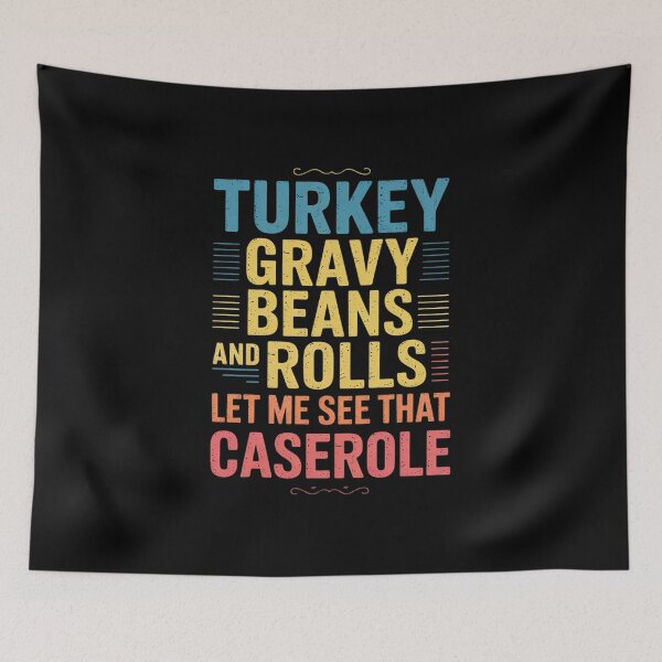 Item preview, Turkey Gravy Beans and Rolls Funny Autumn Thanksgiving 02  designed and sold by VerseFarm.