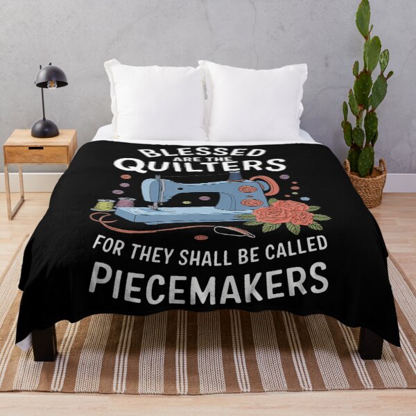 Item preview, Blessed Are Piecemakers Dressmakers Embroidery Sewing Quilt designed and sold by MelanieMiram1.