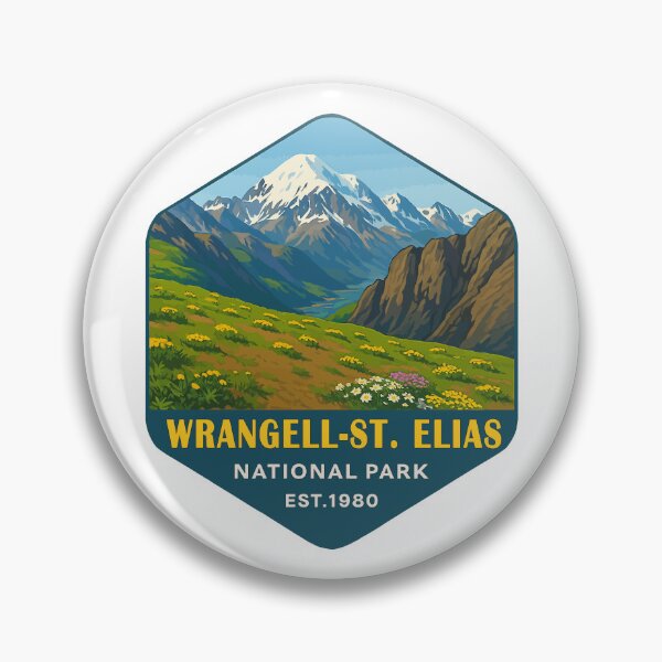 Item preview, Wrangell–St. Elias Alaska Mountain Sticker designed and sold by Ismeal Von.