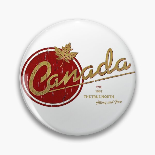 Item preview, Vintage Canada Est. 1867 – True North Strong and Free Distressed Logo - White edition designed and sold by Miss Cutie Designs.