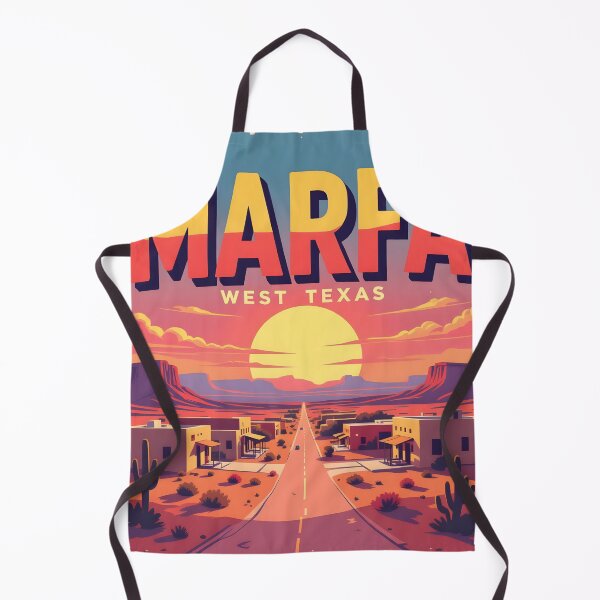 Artikelvorschau, Marfa, Texas, USA: Reiseplakat im Vintage-Stil mit malerischem Touch entworfen und verkauft von LSVart.