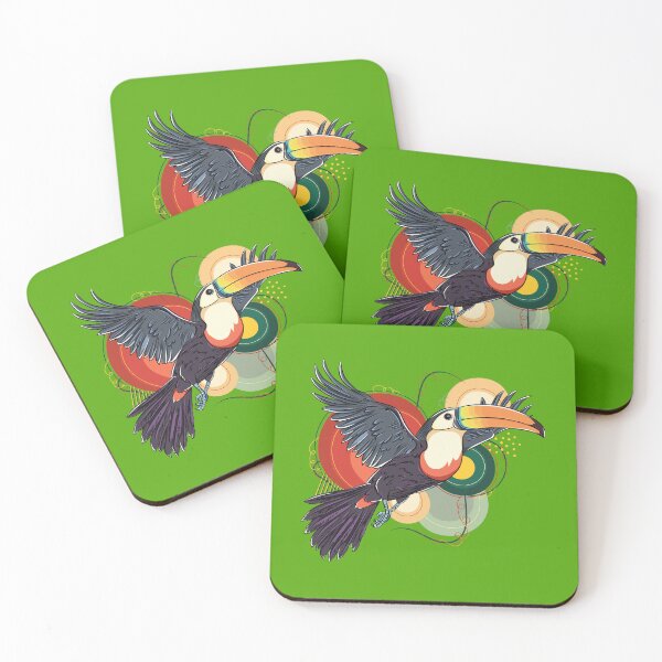 Aperçu de l'œuvre Illustration de toucan tropical – Art vibrant d'oiseau exotique | Design de faune de la jungle créée et vendue par Cosmodoody.